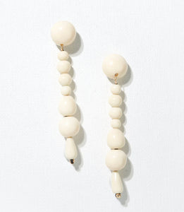 Ink + Alloy Long Drop Bead Earrings