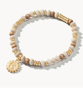 Spartina Stretch Bracelet 6mm Wood Mermaid