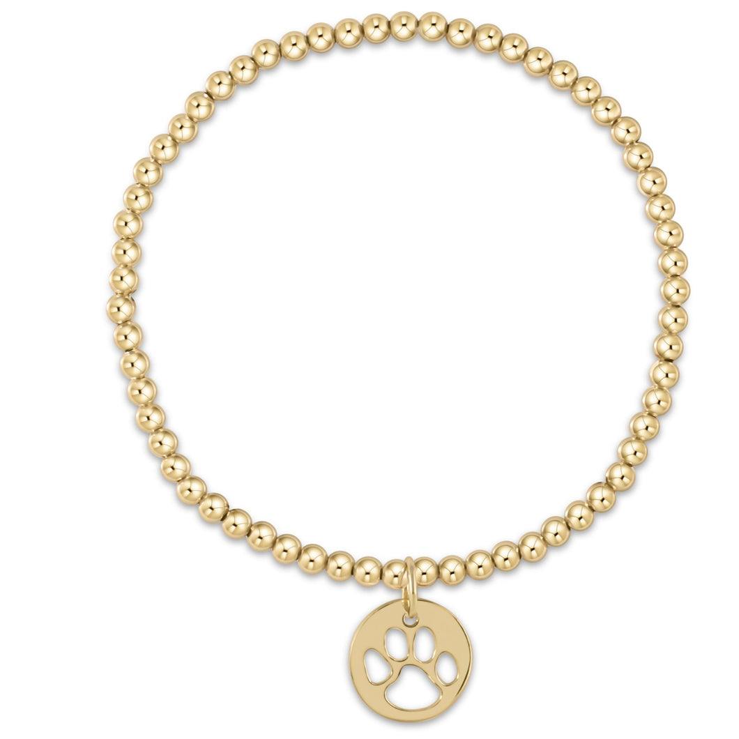 Enewton Classic Gold 3mm Paw Print Charm