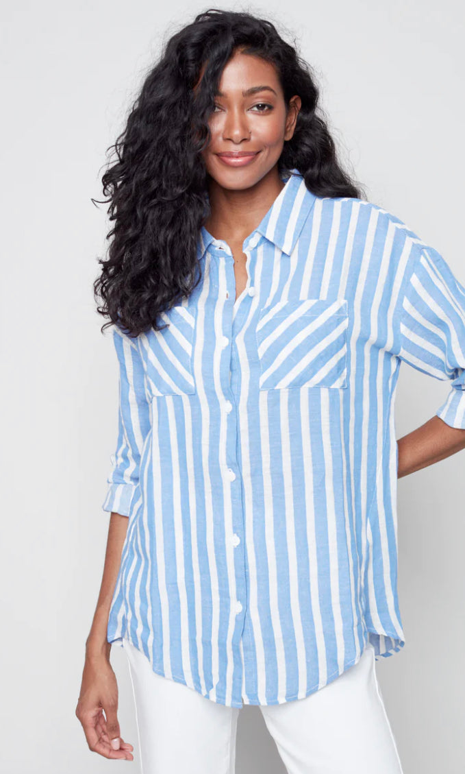 SALE Charlie B Button Down Tunic