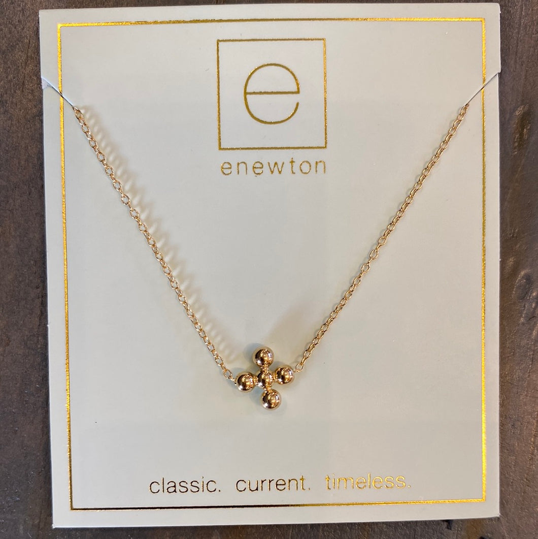 Enewton 15” Classic Beaded Signature Cross Necklace