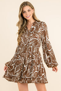 THML Swirl Print Dress