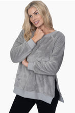 Load image into Gallery viewer, SALE Dylan Plush Side Zip Raglan